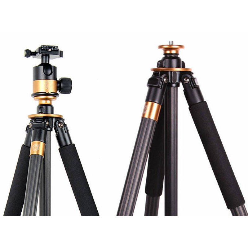 QZSD Q1000C Professional Heavy Duty Carbon Fiber Tripod 1.65m 15kg - 2